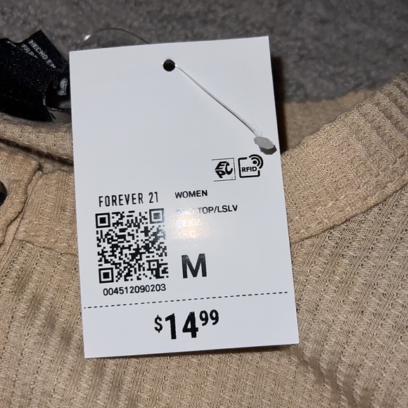 Forever 21 long sleeve shirt NEVER WORN - Picture 2 of 3